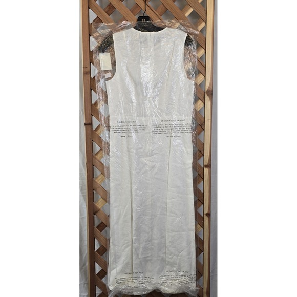 NWT Theory Women's Volume Dart Dress - Size 10 - Color 100 White - MSRP $395 - Picture 7 of 7